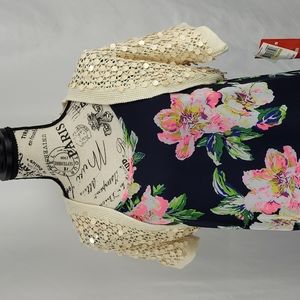 Sequined off white Shrug NWT